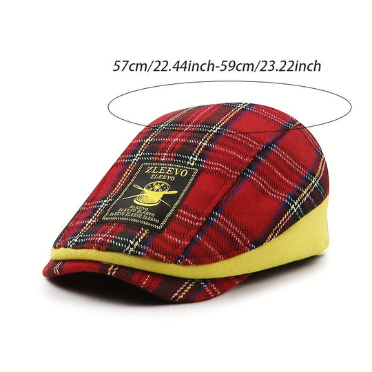 Casquette plate Angiales Carreaux British
