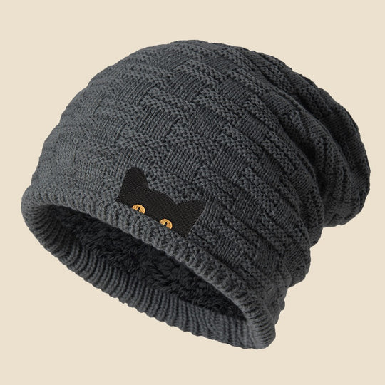 Bonnet Angiales Motif Chat Graphique