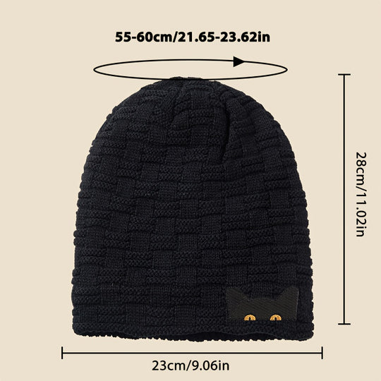 Bonnet Angiales Motif Chat Graphique