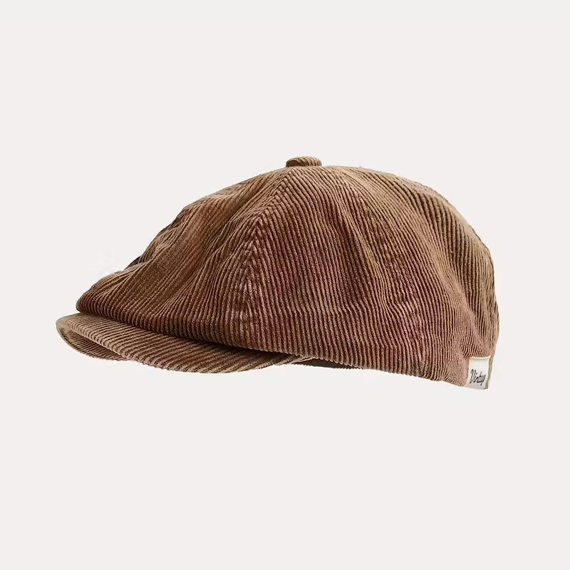 Casquette Gavroche en Velours Côtelé