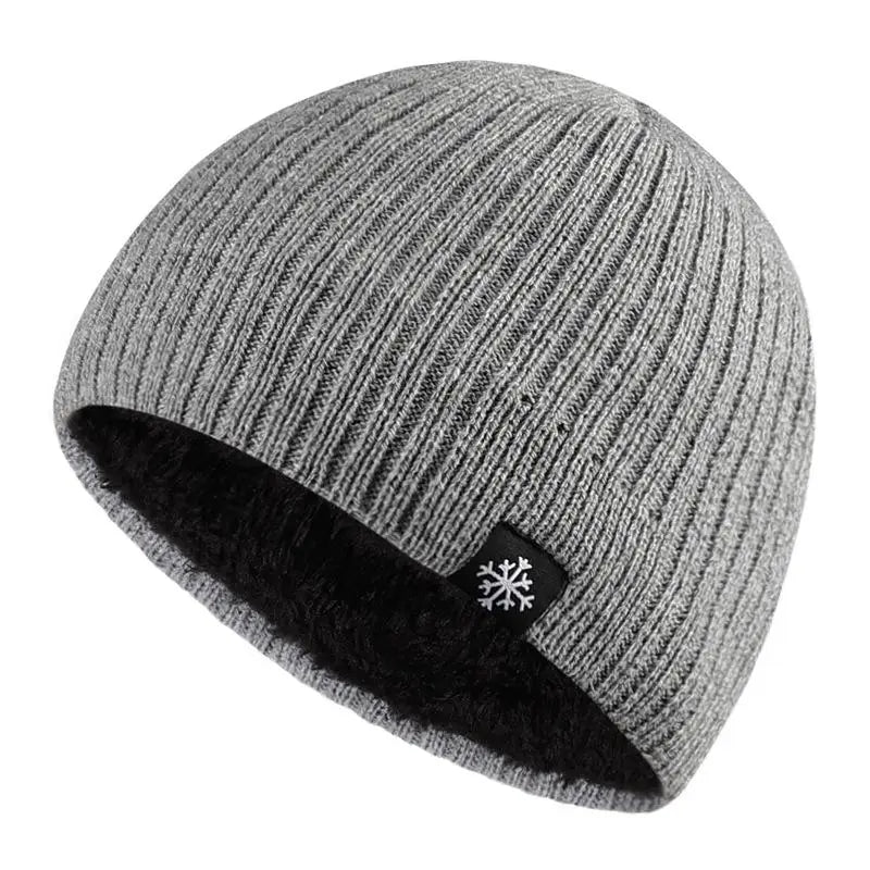 Bonnet Tricoté Chaud Doublé