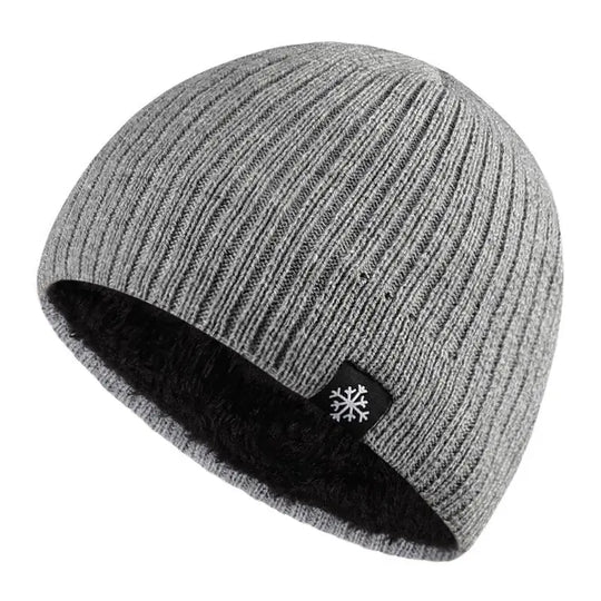 Bonnet Tricoté Chaud Doublé