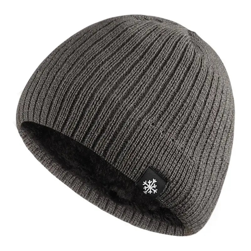 Bonnet Tricoté Chaud Doublé
