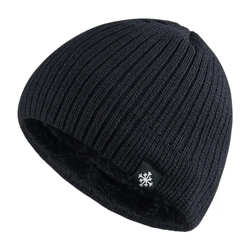 Bonnet Tricoté Chaud Doublé