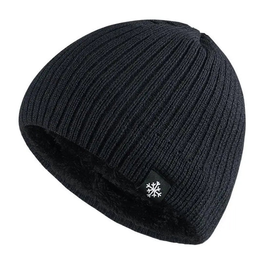 Bonnet Tricoté Chaud Doublé