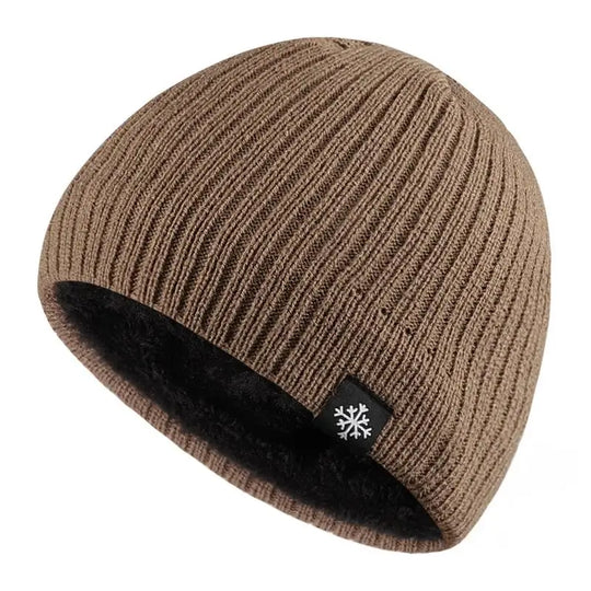 Bonnet Tricoté Chaud Doublé