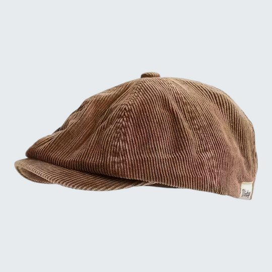 Casquette Gavroche en Velours Côtelé